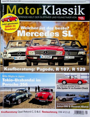 Deckblatt Motor Klassik (01/2019)